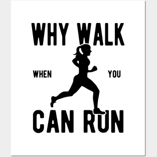 Why Walk When You Can Run, Vintage/Retro Design Posters and Art